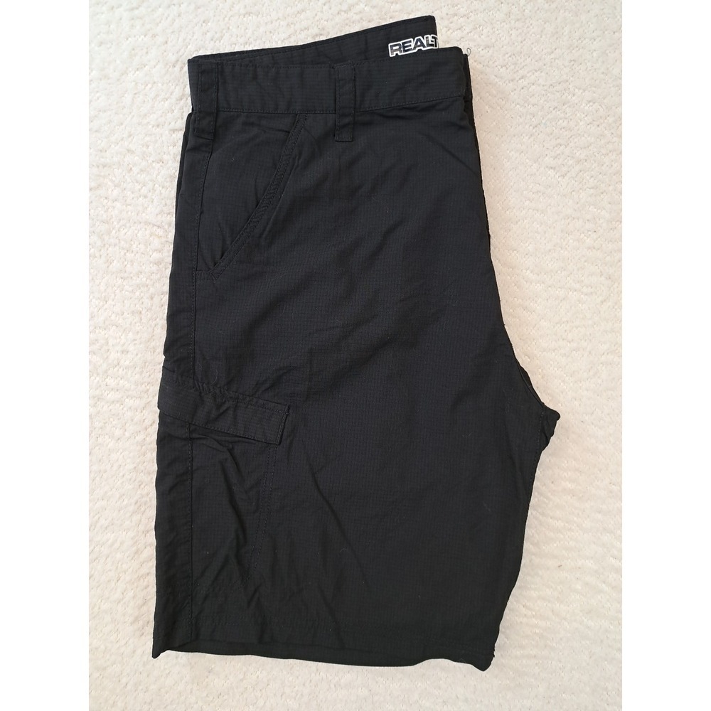 Realtree‎ Cargo Shorts Mens Size 38 Black Nylon Quick Dry